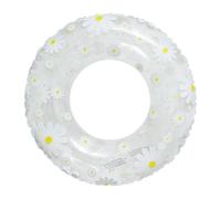 Clear Pool Tube, Inflatable Swim Ring, 29.53inch Floating Circle with Waterproof PVC Material, Lightweight Sturdy Water Toy, Cute Style with Transparent Design, Beach Party Float for Summer Travel