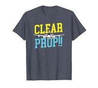 Clear Prop Aviation Airplane Pilot Plane Lovers Camiseta, Hombre, Azul Jaspeado, L