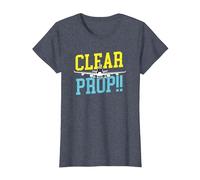 Clear Prop Aviation Airplane Pilot Plane Lovers Camiseta, Mujer, Azul Jaspeado, L