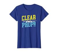 Clear Prop Aviation Airplane Pilot Plane Lovers Camiseta, Mujer, Azul Real, L
