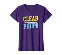 Clear Prop Aviation Airplane Pilot Plane Lovers Camiseta, Mujer, Morado, L
