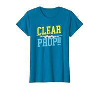 Clear Prop Aviation Airplane Pilot Plane Lovers Camiseta, Mujer, Zafiro, L