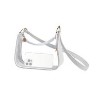 Clear Purse for Women - Transparent Shoulder Bag, Elegante bolso de mano transparente de PVC, con correa ajustable | Jelly Tote Monedero para la fiesta, viajes, trabajo, playa, escuela, festival