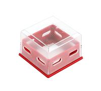 Clear Push Button Cover, Transparente Light Buttons Covers, 2.95x2.95x1.97 inches Protection Safety Lockout Case, Prevents Accidental, Button Guard for Factory and Bedroom