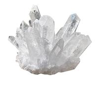 Clear Quartz Crystal Cluster Stone Irregular Raw Rock Crystal Geode Home Decor for Healing/Meditation/Collection,400~500g