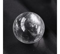 Clear Quartz Crystal Sphere Ball Gemstone Crystal Ball Feng Shui Crystal Collection Pocket Decorative Stone,70mm