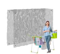 Clear Rain Cover For Laundry Drying Rack | Transparent Heavy-Duty Vinyl With Zipper Access, Traps Heat For Faster Drying, Windproof Buckles, Easy-Clean ; Ideal For Winter Months And Rainy Seaso