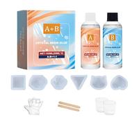 Clear Resin Craft, Epoxy Resin Kit, 1:1 Mix Ratio, Beginner-Friendly, Key Chain and Mold Casting for Jewelry Making Projects, Handmade Present, Personal Use, 100ml