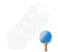 Clear Rubber Film, Table Tennis Protector, 4 Piece Cover Set, Game Room Gym Maintenance Gear, Racket Shield for Training, Practice, Match, Tournaments, 16.5x16.5x1cm