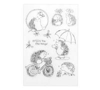 Clear Stamp Silicone Transparent DIY Scrapbook Stamp Seal Craft Hedgehog Seal for Card Making DIY Clear