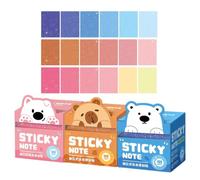 Clear Sticky Notes - 105 Sheets 3 Set Glitter Animal Fruit Pull Out