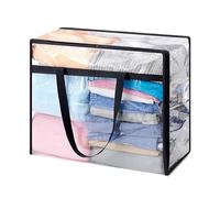 Clear Storage Bags | 40L Large Organizer With Zipper And Handles - Transparent Storage Bags, Book Organizers, Transparent Blanket Organizers,for Bedding Comforters Quilts Blankets Sheets