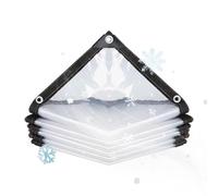 Clear Tarp For Patio - Crystal See Through Canopy, Reinforced Protective Curtain, Outdoor Rain Wind Defense Panel Greenery Surrounding Partition Wrap | For Patio Porch Garden Greenhouse