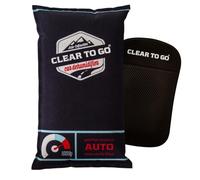 Clear To Go Deshumidificador para el coche - Bolsa de desempaado de parabrisas - 1 kg Gel de slice - Absorbedor de humedad - Negro