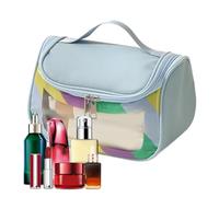 Clear Toiletry Bags For Traveling,Waterproof Toiletry Bag Clear Organizer Bags - Travel Make Up Case, Visible Cosmetic Bag For Outdoor, Summer Beach, Gym Shower