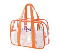 Clear Tote Bag - Portable See Through Bag for Travel and Beach