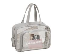 Clear Travel Bags For Toiletries | Large Travel Swimming Pool Bag Waterproof | Lightweight Fitness Sports Bag Organizer Bags For Men Women, Gray With Shoe Compartment, riferimento alla