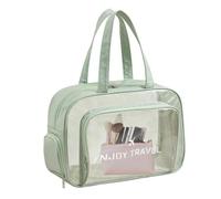 Clear Travel Bags For Toiletries | Large Travel Swimming Pool Bag Waterproof | Lightweight Fitness Sports Bag Organizer Bags For Men Women, Green With Shoe Compartment, Consulte la descripción
