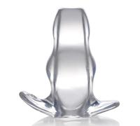 Clear View Hollow Anal Plug - Mediano