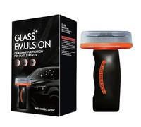 Clear Vision Glass Cleaner - Car Oil Film Removal Brush, Auto Window Stain Scrubber, Deep Cleaning Detailing Tool | for Windshield Mirror Headlight Vehicle SUV Sedan Boat