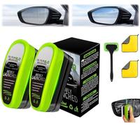 Clear-Visions - Limpiador de vidrio para parabrisas de automóvil, cepillo de limpieza reutilizable de película de aceite automotriz, cepillo de limpieza a prueba de lluvia y niebla para automóviles (2