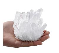 Clear White Quartz Cluster Crystal Geode Raw Gemstone Crystal Décor for Home Decor, and Balancing,500-600g