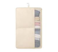 Clear Window Pouch - Zippered Clothing Organizer, Odorless Fiber Mesh for Visible Wardrobe Search, Wide Opening Top, Garment Divider Set with Dust Proof Sealing, Underbed Storage Bin for Coats