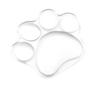 Clear Wrist Rest Cushion - 4.72x4.02x0.8in Cat Paw Shaped Support, Mice Ergonomic Pad, Multipurpose Hand Comfort Relief Accessory | Soft gamingWrist Rest for Home Offices School Desk Computer