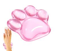 Clear Wrist Rest Cushion - 4.72x4.02x0.8in Cat Paw Shaped Support, Mice Ergonomic Pad, Multipurpose Hand Comfort Relief Accessory | Soft gamingWrist Rest for Home Offices School Desk Computer