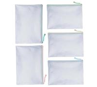 Clear Zipper Pouches, Waterproof File Bags, A4 Storage Organizer Set, Document Pouch Kit for Stationery School Office Travel Board Games Accessories and Supply Storage Use 12.99x9.17 Inches