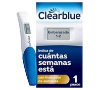 Clearblue Test de Embarazo Digital Indicador de Semanas - Resultados en Palabras y Semanas - Alta Precisión - Formato Mejorado Sin Plástico - Fiabilidad superior al 99%