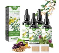 Clearbreath Dendrobium & Mullein Extract, Herbal Lung Health Essence, Dendrobium & Mullein Extract Herbal Drops 30ml, Powerful Lung Support & Cleanse & Respiratory (4PC)