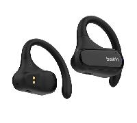 Auriculares Belkin SoundForm ClearFit inalámbricos Bluetooth TWS para llamadas, música y deporte con Cancelación de Ruido, IPX5, negros