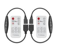 Clearhill 2 interruptores de atenuación USB de 5 V 2 A con conectores USB macho y hembra, control remoto, atenuación de 6 velocidades, función de encendido y apagado, cable de 22 AWG, retardo de 60