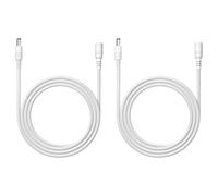 Clearhill 2m 2Pcs DC Power Extension Cable,5.5mm x 2.1mm Female to Male Power Cord for LED Strip Light,Security Camera DVR,Router, 5V 6V 9V 12V 24V DC Power Supply Adapter and More
