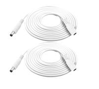 Clearhill 3m 2Packs DC Power Extension Cable,5.5mm x 2.1mm Female to Male Power Cord for LED Strip Light,Security Camera DVR,Router,5V 6V 9V 12V 24V DC Power Supply Adapter and More