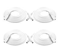 Clearhill 3m 4Packs DC Power Extension Cable,5.5mm x 2.1mm Female to Male Power Cord for LED Strip Light,Security Camera DVR,Router, 5V 6V 9V 12V 24V DC Power Supply Adapter and More
