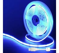 Clearhill 5V USB COB led tira de luces,16.4FT / 5M,Azul,320LEDs / M,8mm de ancho,Cable USB IP20,1M no impermeable