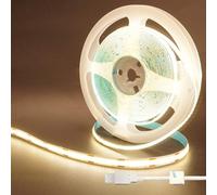 Clearhill 5V USB COB led tira de luces,9.84FT / 3M,Blanco natural 4000K,320LEDs / M,8mm de ancho,No impermeable IP20,1M cable USB