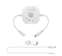 Clearhill Interruptor de atenuación con Sensor de Movimiento USB de 5 V con Control Remoto, Brillo Ajustable y retardo de Tiempo, Modo de luz Diurna y Nocturna (5-24VDC-1Pack)