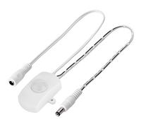 Clearhill Interruptor de sensor de movimiento 5-24V con conector masculino y femenino 5521DC (blanco), interruptor de sensor automático para iluminación led de bricolaje interior