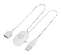 Clearhill Interruptor de sensor de movimiento 5V con conector USB masculino y femenino (blanco), interruptor de sensor automático para iluminación led de bricolaje interior