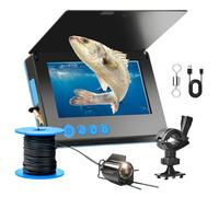 Clearhook Fishing Camera, 2025 New 5″ Portable Underwater Fishing Camera, 220° Wide-Angle IR Night Vision, IP65 Waterproof, for Sea Fishing, Wild Fishing, Ice Fishing (4.3in,30m/98.4ft)