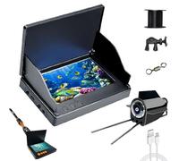 Clearhook Fishing Camera, Clearhook 4.3/5″ Portable Underwater Fishing Camera - 220° Wide-Angle IR Night Vision, Ip65 Waterproof, Suitable for Land, Boat, Kayak, etc (4.3 in*IPS Screen,30M)