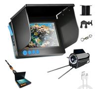 Clearhook Fishing Camera, Clearhook 4.3/5″ Portable Underwater Fishing Camera - 220° Wide-Angle IR Night Vision, Ip65 Waterproof, Suitable for Land, Boat, Kayak, etc (5 in*Waterproof,50M)