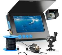 Clearhook Fishing Camera,Clearhook 5″ Portable Underwater Fishing Camera - 220° Wide-Angle IR Night Vision,10000mAh Battery,IP65 Waterproof,100ft Cable,Depth 50m (30m)