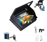 Clearhook Underwater Camera, 2025 New Portable Underwater Fishing Camera, 220° Wide-Angle IR Night Vision, 4.3/5 Inch IPS Screen, 20M Cable for Fishing Enthusiasts (5in/20m)