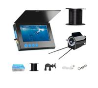 Clearhook Underwater Camera, Underwater Fishing Camera, 220° Wide-Angle & IR Night Vision, IP65 Waterproof, 30/50m Cable, for Sea Fishing, Wild Fishing, Ice Fishing (4.3In,98.5ft+Waterproof Screen)