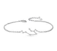 Clearine Mujer 925 Plata Zircón Horóscopo Zodíaco 12 Constelación Astrología Personalidad Pulsera Joyas Fantasia Gemini