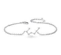 Clearine Mujer 925 Plata Zircón Horóscopo Zodíaco 12 Constelación Astrología Personalidad Pulsera Joyas Fantasia Taurus